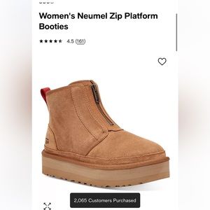 UGG Women's Neumel Zip Platform Booties